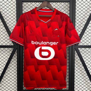 Maglia Rara Lille Ligue 1 25-26 Edizione Fan David Théguérou - Divisa da <span class=keywords><strong>Calcio</strong></span> Casa e Trasferta a Maniche Corte con Scollo a V e Motivo Geometrico - Product Image 6
