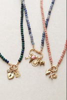 Collier porte-breloque à anneau à ressort avec logo personnalisé, faible MOQ, vente en gros usine, créez votre propre collier en pierre, bijoux personnalisés