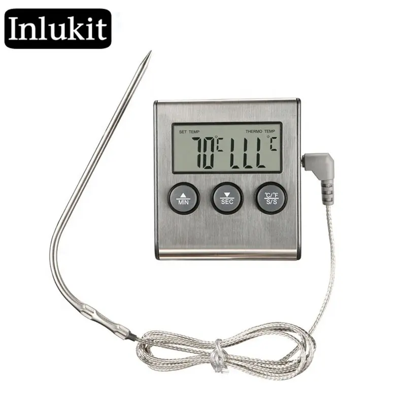 Digital Food Kitchen Oven Thermometer Probe For BBQ Thermometer