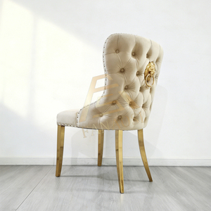 <span class=keywords><strong>Chaises</strong></span> de <span class=keywords><strong>salle</strong></span> à <span class=keywords><strong>manger</strong></span> en velours modernes haut de gamme à dossier haut à vendre, chaise de <span class=keywords><strong>salle</strong></span> à <span class=keywords><strong>manger</strong></span> en métal Chesterfield - Product Image 3