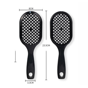 Neues Design Entlüftete entwirrende Haar bürste Benutzer definiertes Logo Kunststoff Hohlhaarkamm Nasse und trockene lockige Haar bürste für Frauen und Männer - Product Image 2