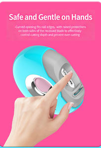 เครื่องตัดเล็บและขัดเล็บไฟฟ้าอัตโนมัติ <span class=keywords><strong>2</strong></span>-in-1 พร้อมใบมีดโค้งเปิดกว้าง ดีไซน์ชาร์จไฟได้ สำหรับเด็กและผู้ใหญ่ - Product Image 4