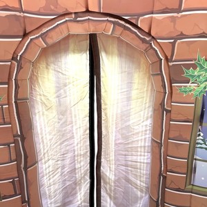 Tente d'atelier du Père Noël gonflable pour l'intérieur et l'extérieur, maison de jeu gonflable sur le thème de Noël avec toit enneigé, PVC robuste - Product Image 6