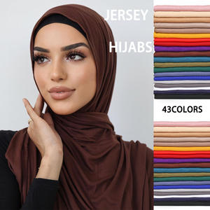 女性用コットンショールプレミアムジャージースカーフファッショナブルなストレッチイスラム教徒のヒジャーブを出荷する準備ができました - Product Image 3