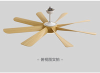Meilleur prix Ventilateur de plafond LED en bois massif de 70 pouces avec conversion de fréquence de lumière et caméra cachée télécommandée