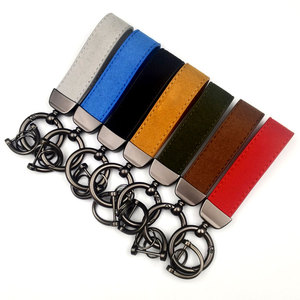 OEM <span class=keywords><strong>porte</strong></span>-clés en métal blanc en cuir transfert de chaleur impression daim <span class=keywords><strong>porte</strong></span>-clés anneau marque personnalisée pour voiture moto vélo - Product Image 1