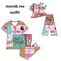 Pyjamas assortis pour filles, tenues de Noël avec motif d'ours en bambou, pyjamas pour bébé, vêtements de nuit, pyjamas parent-enfant, tenues maman et moi