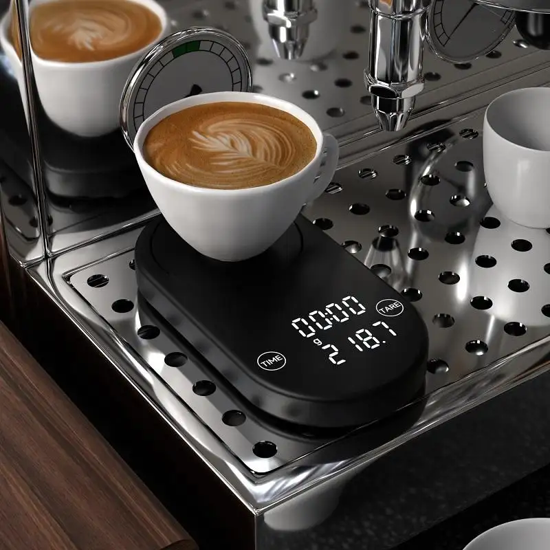 3kg/0.1g Digital Drip Coffee Weighting Scale Kitchen Scales Pourover Black Basic Pocket Coffee Scale