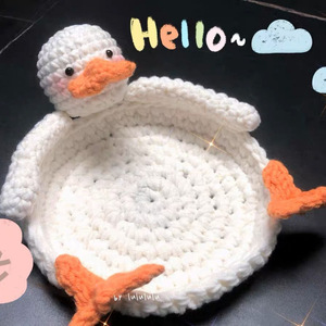 Nouvelle sous-verre isolant en coton fait main au crochet, motif dessin animé mignon tortue et mouton, pour protection de table - Product Image 2