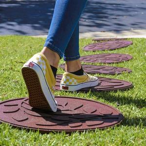 Pierre de marche en caoutchouc recyclé noir ardoise robuste pour l'extérieur, pour le jardin - Product Image 4