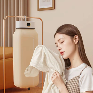 <b>Smart</b> Portable Clothes Dryer Folded <b>Remote</b> <b>Controlled</b> Safe Warm Home Laundry Dryer with Timing for Travel - Product Image 4
