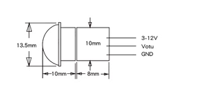 HC-SR312 thu nhỏ cơ thể con người cảm biến pyroelectric mô-đun hồng ngoại <span class=keywords><strong>PIR</strong></span> cảm biến chuyển động - Product Image 3