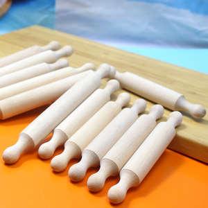 Wholesale Custom High Quality Eco-Friendly Child Montessori Kitchen Educational Toys Mini Wooden <b>Rolling</b> <b>Pin</b> - Product Image 1