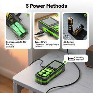 Huepar S60G/S100G/S120G-BT Màu Xanh Lá Cây Ánh Sáng <span class=keywords><strong>Laser</strong></span> Khoảng Cách <span class=keywords><strong>Meter</strong></span> Kỹ Thuật Số Có Thể Sạc Lại <span class=keywords><strong>Laser</strong></span> Đo Với <span class=keywords><strong>Bluetooth</strong></span> Ứng Dụng - Product Image 3