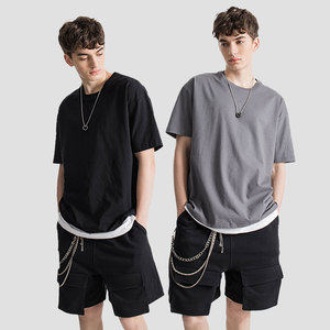 T-shirts pour hommes avec logo personnalisé en gros 230 Gsm en coton doux, T-shirts vierges de haute qualité - Product Image 4