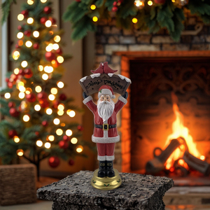 Estatua de poliresina de Papá Noel, decoración navideña de resina para niños, figurita y Juguete para regalo - Product Image 3