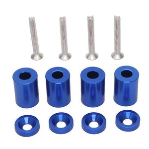 Aluminum Hood Raiser <b>Spacer</b> Red For Car Engine Bay Upgrade Tuning Parts - Product Image 4