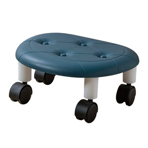 Household Small Low <b>Stool</b> Chair Children's Shoes Mini Wheeled Low Chair Comfortable Shoe Changing Footrest <b>Stool</b> - Product Image 2