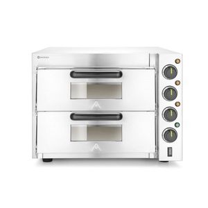 Horno de Pizza HENDI de Acero Inoxidable Plateado de 3000W, 230V/3000W, Equipo de Cocina Comercial con Control de Temperatura, 580x560x435mm - Product Image 1
