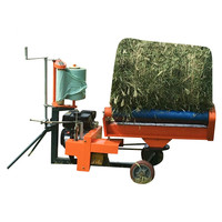 Mini Enrouleuse de Balles de Silage Ronde, Petite Enrouleuse de Balles de Paille, Moteur 6HP, Haute Productivité, à Vendre