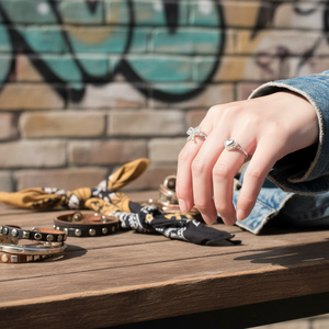 Vendita calda Tending oro rosa placcato serpente intarsio anelli stile stile Vintage Boho Hip-Hop stile uomo moda gioielli all'ingrosso - Product Image 3