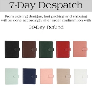 Hongbo bán chạy nhất 10 màu Saffiano Epi da ràng buộc A5 bìa máy tính xách tay cho trang chèn lá lỏng lẻo như Tạp Chí tổ chức xoắn ốc - Product Image 3