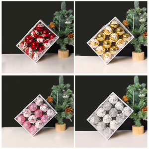 Nouvelles Décorations de Noël 2026 : Boules de Noël en Fil de Soie, Pendentifs Décoratifs pour Sapin de Noël, Lot de 6 cm en Boîte, Cadeau de Fêtes - Product Image 2