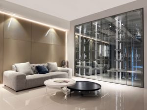 Luxury Minimalist Modern <b>Living</b> <b>Room</b> Display Wine Rack <b>Cabinet</b> Home Furniture Dining Glass Door Storage <b>Tall</b> Pbox Display Wine - Product Image 2