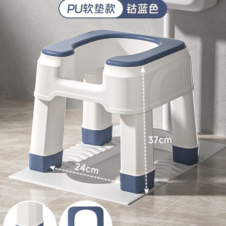 (731 Apertura) Asiento de ducha - Cojín azul