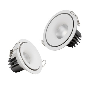 商用屋内3CCTラウンドスポットダウンライト埋め込み式7W10W 15W 20W 30W <span class=keywords><strong>LED</strong></span> COBダリ調光可能ダウンライト