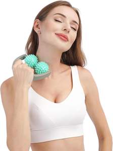 Roller Pijat Berduri Coolife Fascia Release dengan Fungsi Musik untuk Pijat Jaringan Dalam Selulit, 2 Bola Tekanan Titik Pijat - Product Image 5