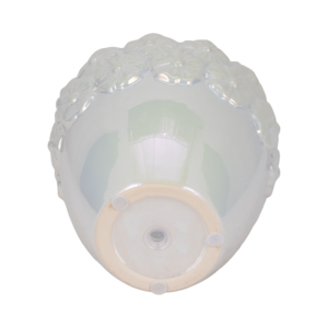 Vaso per Fiori in Ceramica a Forma di Corona 6 Pollici Bianco per Interni Casa Ufficio Soggiorno - Product Image 6