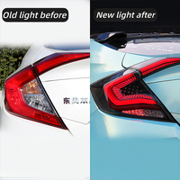 For Honda for Civic 10th Generation 2017-2020 LED Tail Light New Dynamic Signal Reverse Rear DRL with Dynamic Accessories Red