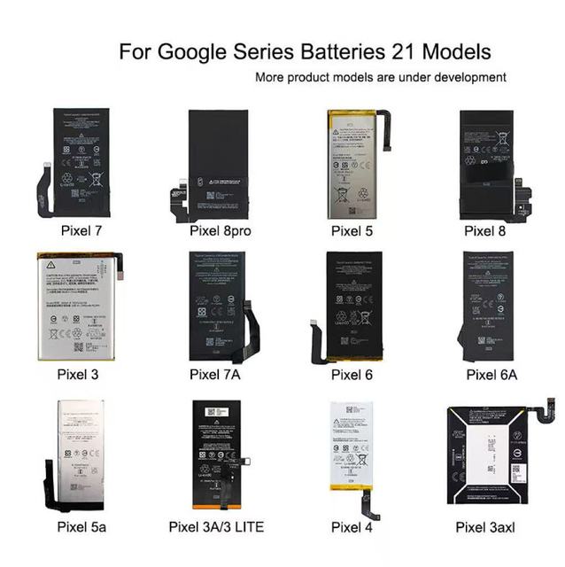 Hot Selling Google Pixel Batteries Full Models 4/5/6/7/8/9/10 Competitive Wholesale Price for Mobile Phones in Stock
