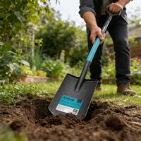 Offre Spéciale : Pelle de Jardin Polyvalente en Fer avec Poignée en D et Design Pointu Personnalisé pour le Travail au Jardin