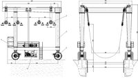 Grue de quai pour yacht ZEHUA, élévateur de bateau marin 5T-100T, étanche, anticorrosion, CE ISO, pour marina, chantier naval, lancement de yacht, palan