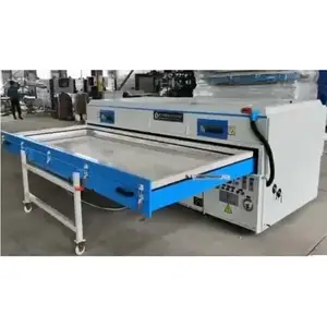 Mesin pres membran vakum PVC untuk membuat penutup pintu Panel kayu Veneer vakum laminating