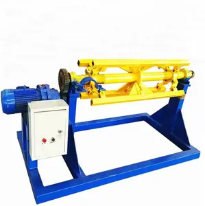 Sheet Coil Winding Electric Feeding Decoiler Coil Winding Machine 5-10 Tons Automatic Metal 1 M 1.2 M Stainless Steel Motor 900