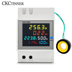 D52-2066 6 trong 1 hiển thị thông minh <span class=keywords><strong>Meter</strong></span> Din Rail AC Monitor điện áp hiện tại điện năng lượng điện tần số <span class=keywords><strong>Meter</strong></span> - Product Image 2
