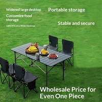 Ensemble table et chaises pliantes de camping en gros – Mobilier d'extérieur portable pour pique-nique, camping en voiture, camping-car, voyages et événements extérieurs