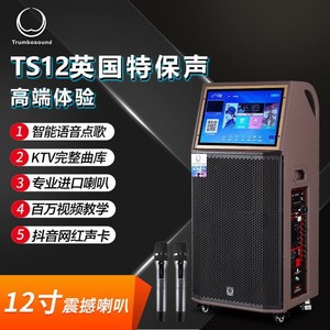Enceinte KTV d'extérieur Trumbosound TS12 avec écran tactile, haute puissance, Bluetooth, batterie rechargeable, pour la danse carrée - Product Image 5