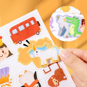 Enfants transfrontaliers éducation précoce livre occupé papier carte Flash lettre reconnaissance de mots Puzzle livre calme couleur apprentissage jouet - Product Image 4