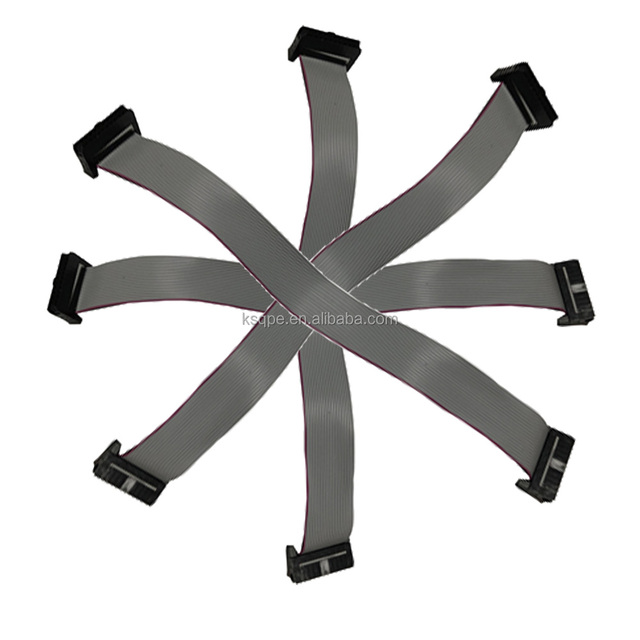 Flat Ribbon Cable 1.27mm Pitch 14Pin IDC Male to Male Cable 2678 30AWG Tinned Copper