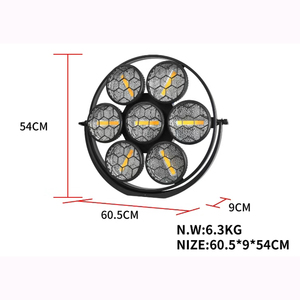 Hiệu ứng sân khấu mới DJ <span class=keywords><strong>Disco</strong></span> COB 7pcs 50W Mini Retro ánh sáng nhấp nháy RGB ánh sáng nền cho hiệu ứng sân khấu - Product Image 4