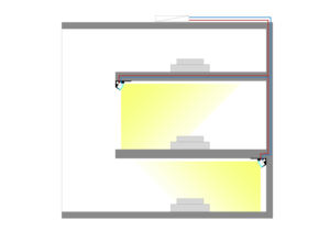 Profilo in Alluminio LED Personalizzato con Illuminazione a 45 Gradi per Guardaroba e Armadi, Profili Lineari in Alluminio per LED - Product Image 6