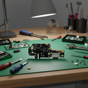 Scheda di ricarica USB Type-C Xiaomi Redmi Note 8 con connettore microfono - Pezzo di ricambio - Product Image 3