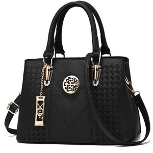 Bolso de Mano Pequeño a Cuadros para Mujer, Bolso de Diseñador, Bolso Tote, Bolso de Hombro, Bolso de Cuero PU con Bordado - Product Image 5