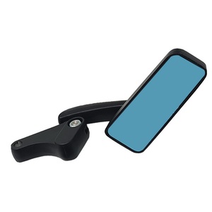 Rétroviseur rectangulaire japonais pour moto et véhicule électrique, avec verre bleu et fonction de signalisation/clignotant - Product Image 3
