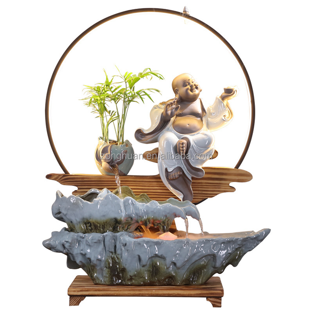 Wholesale New Design Rockery Cronus Zen Buddha Statue Gadgets Home Decor for Desk