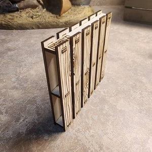 Kustom potongan laser palet kayu bentuk palet minuman coaster kayu dengan kotak - Product Image 2